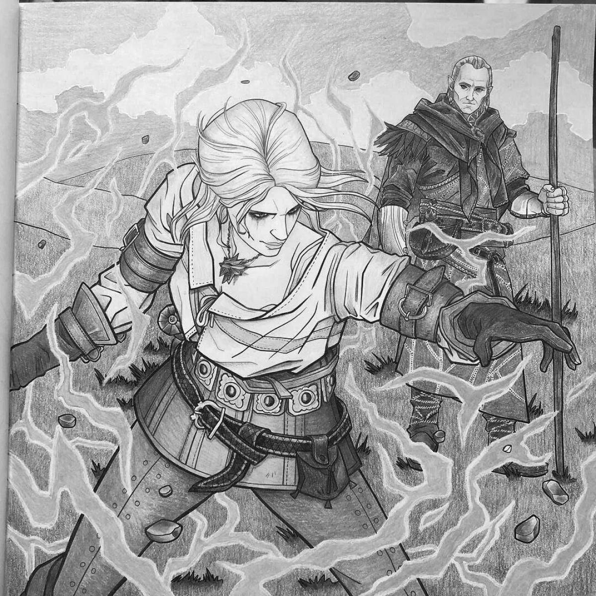 Славный ведьмак раскраски по номерам