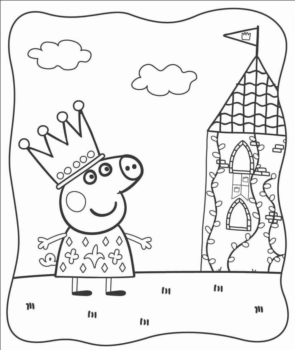 Sparkling peppa pig coloring book