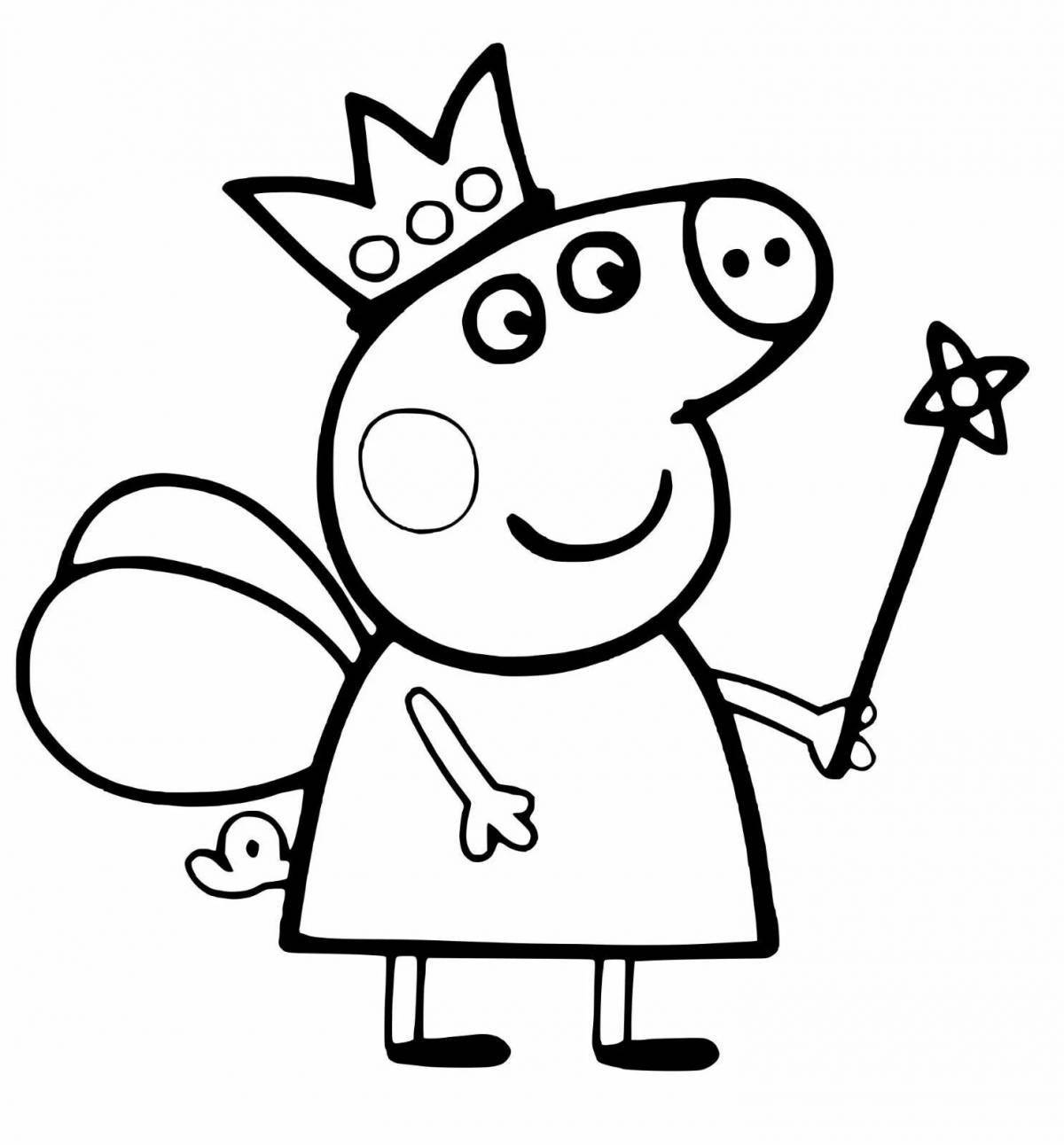 Luminous coloring peppa pig fairy