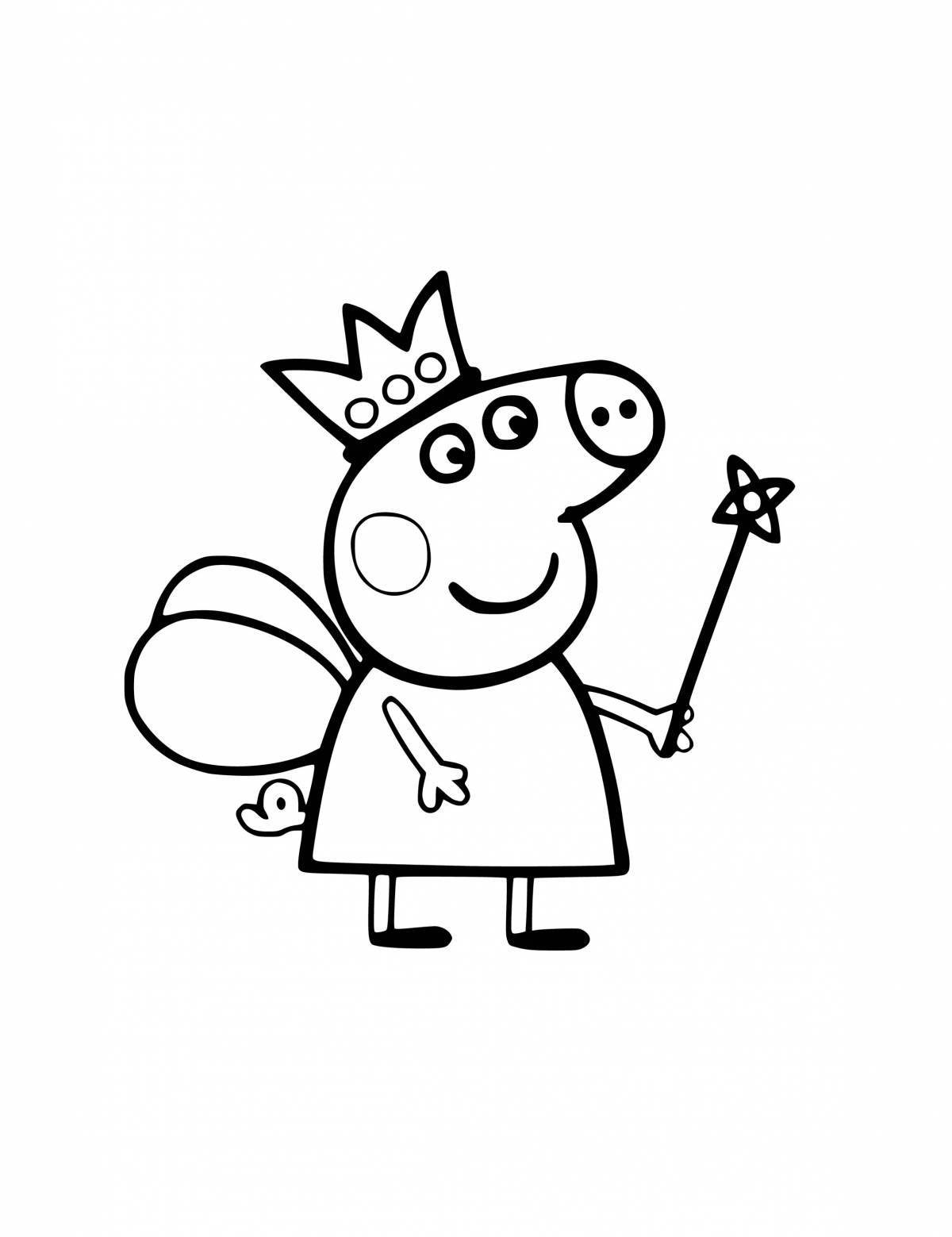 Fun coloring peppa pig fairy