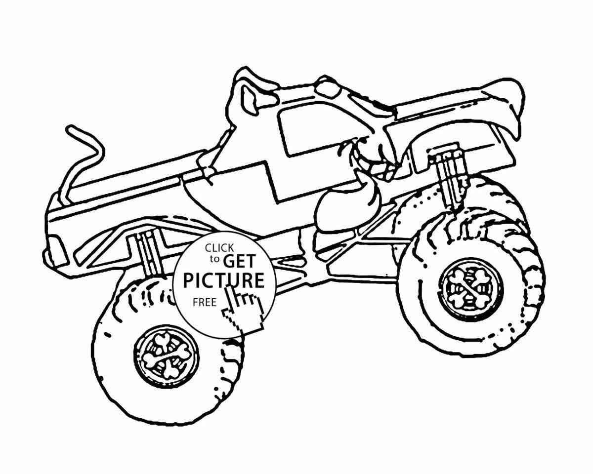 Coloring page monster jam