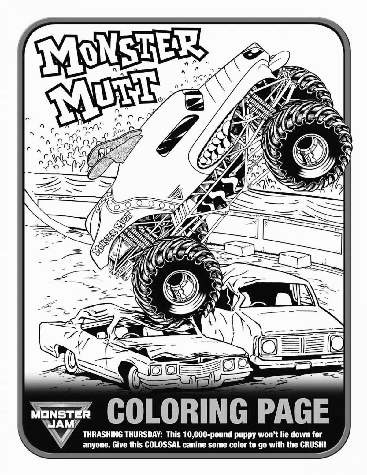 Monster jam live coloring