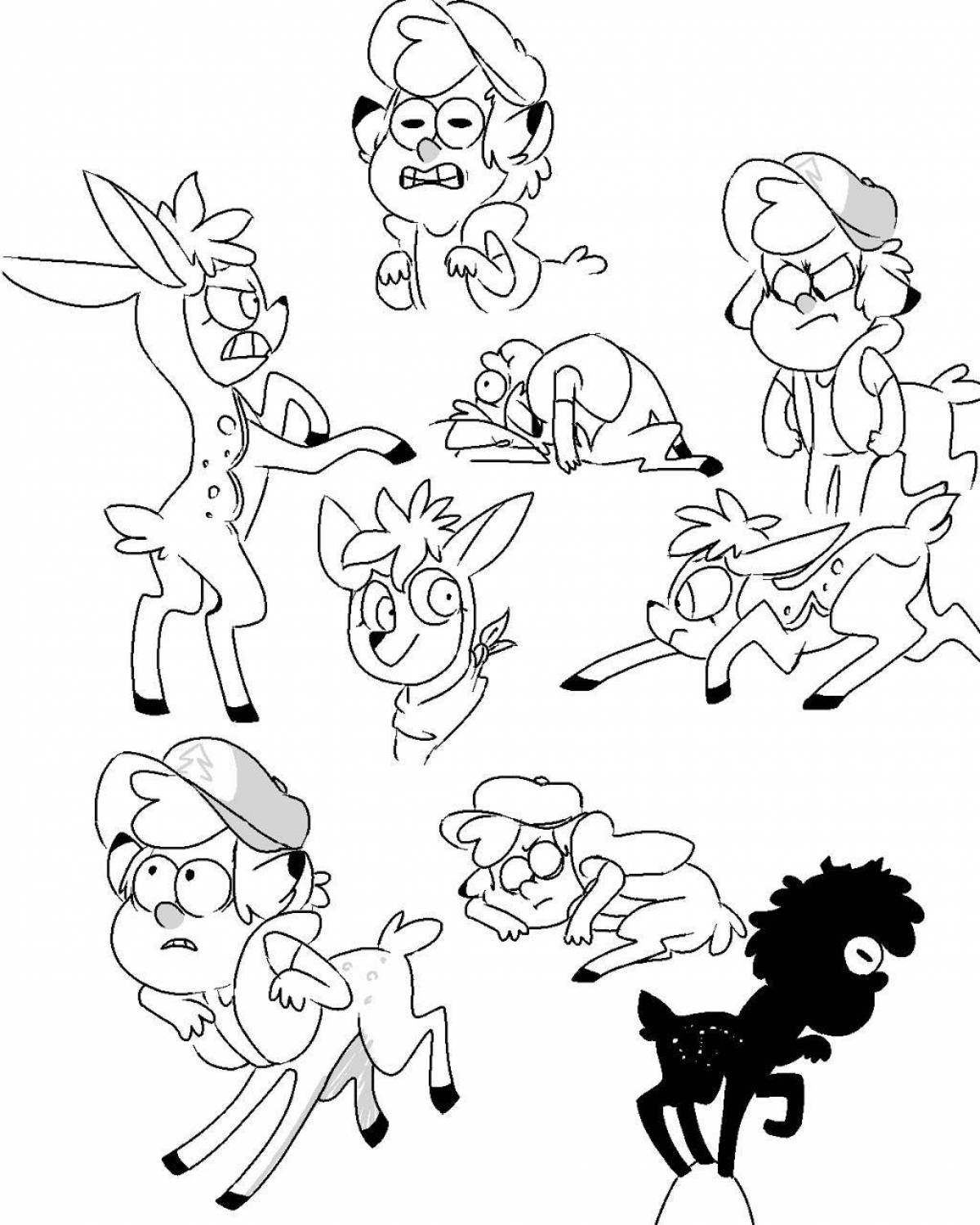 Glittering Gravity Falls Animals