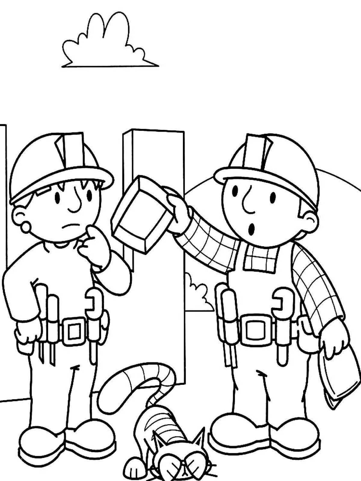 Coloring book strike for labor protection