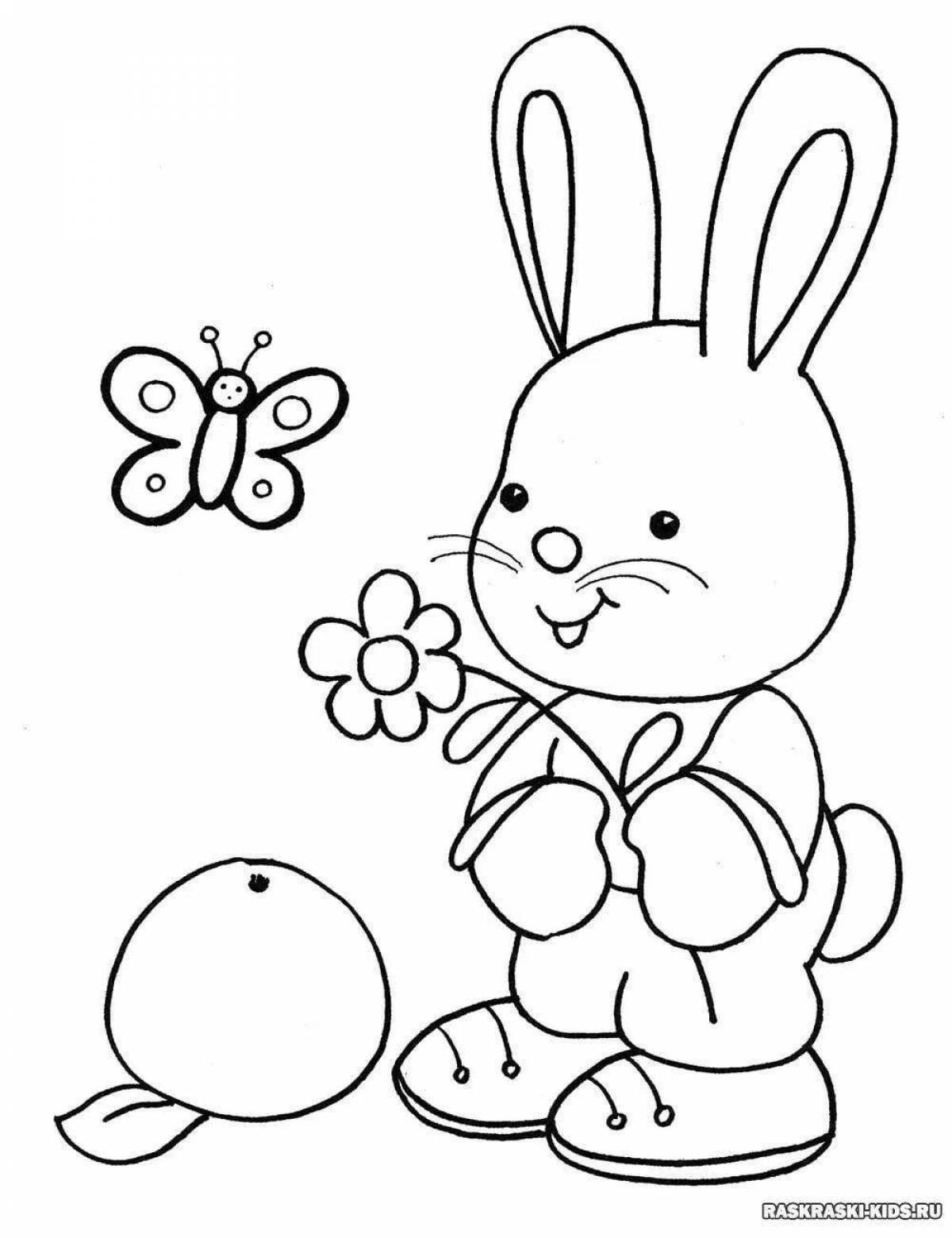 Cute coloring book for 4 year old girls