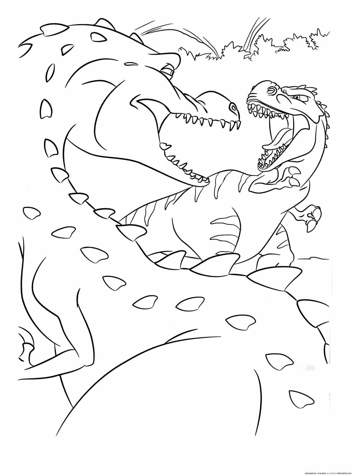 Incredible ice age dinosaur time coloring book