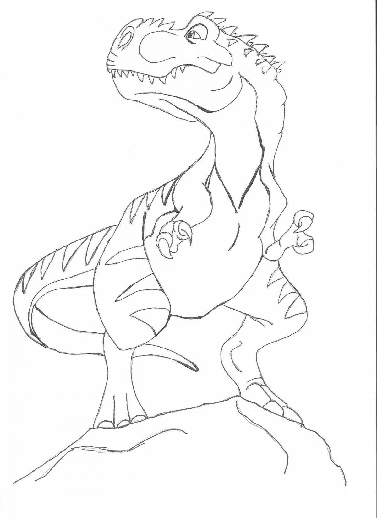 Amazing dinosaur ice age coloring book