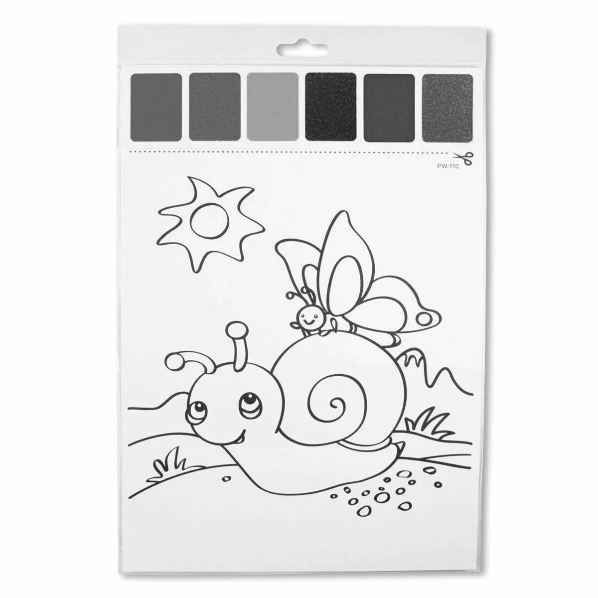 Amazing colors for children's watercolor coloring book