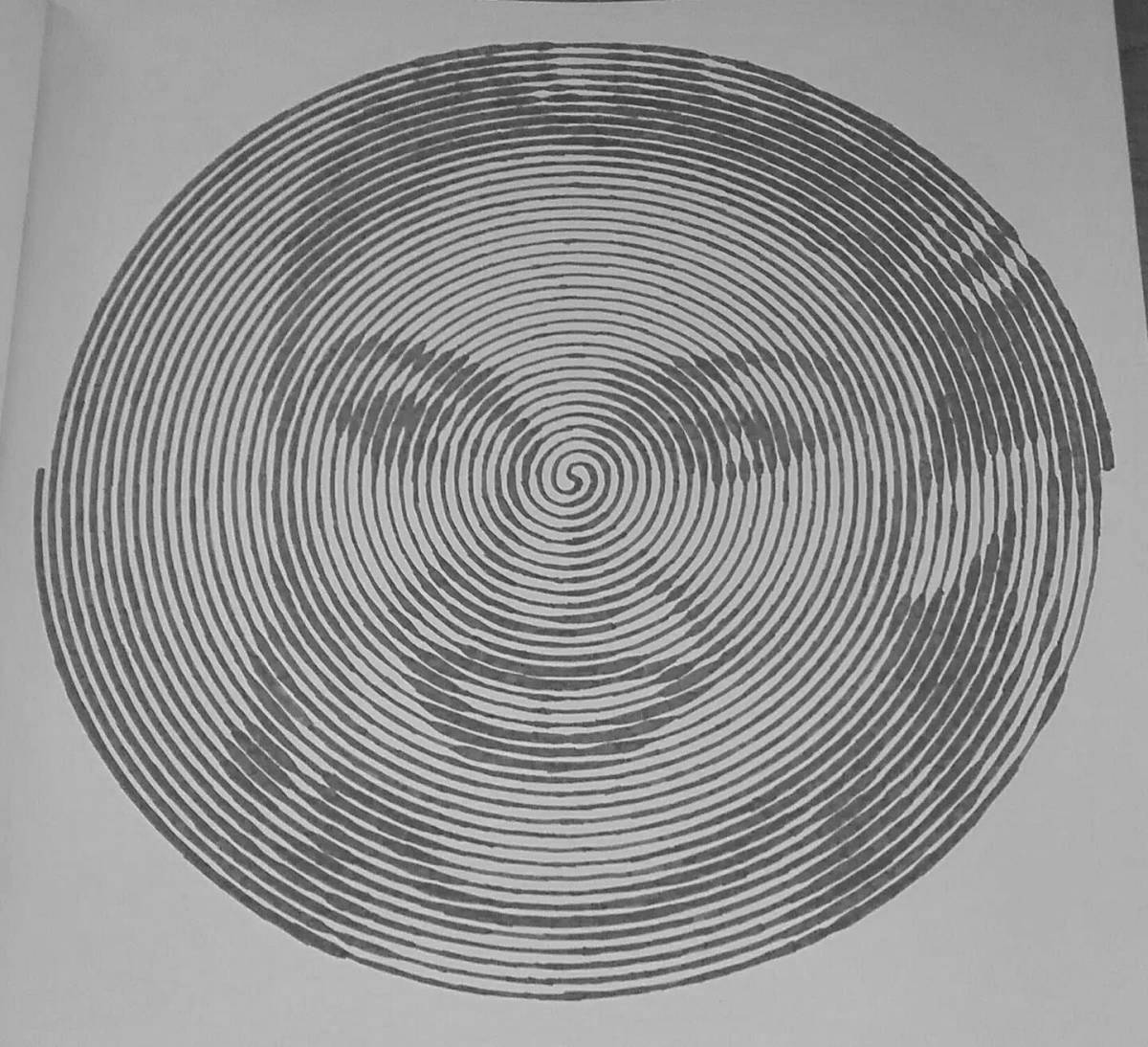 Betty's joyful spiral coloring