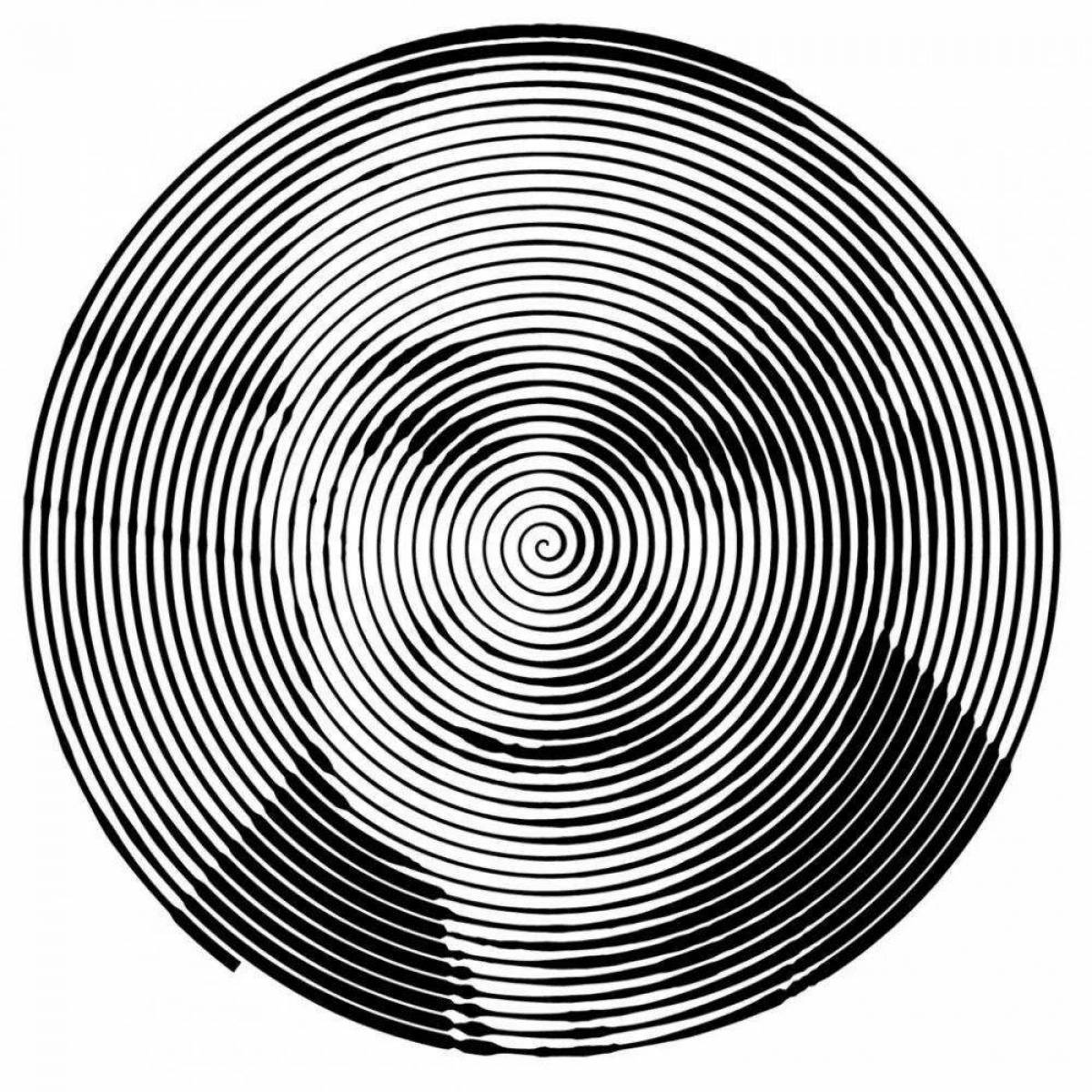 Betty's exciting spiral coloring