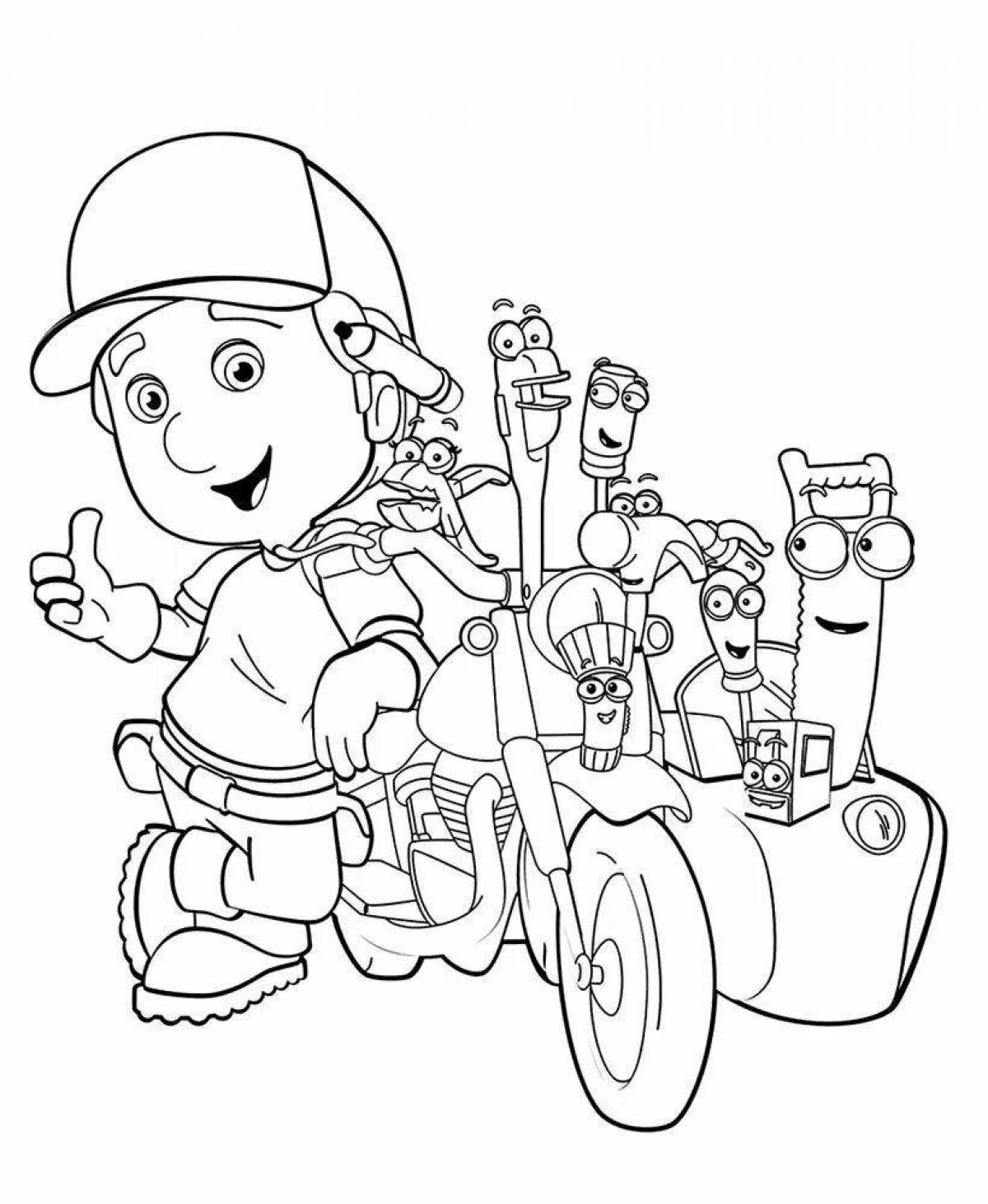 Colorable cog coloring page for kids
