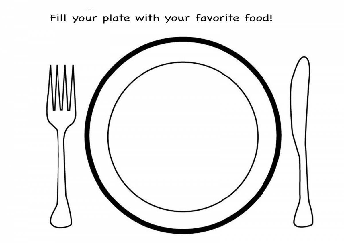 Joyful plate design for babies