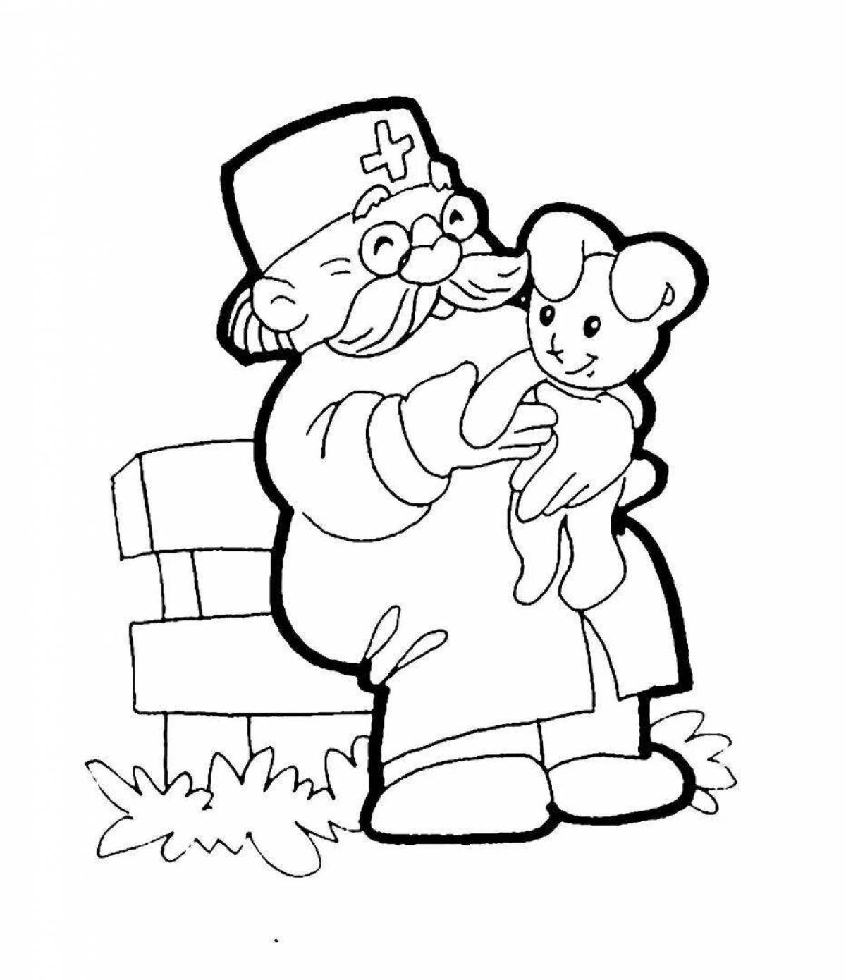 Doctor and doctor coloring pages
