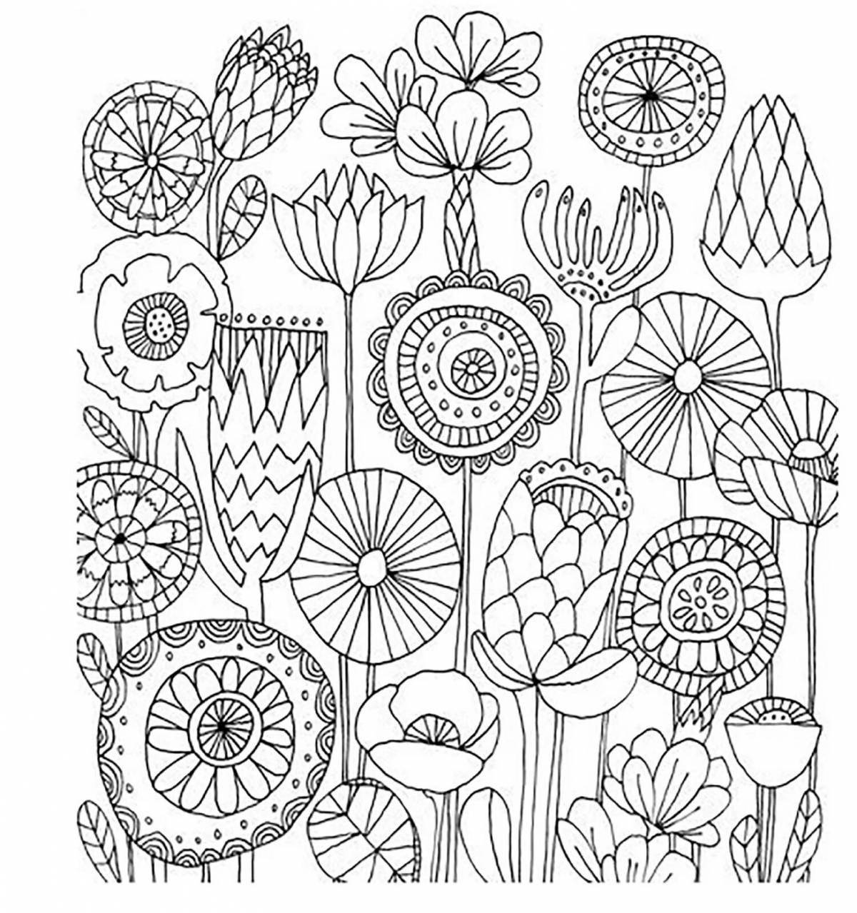 Serene x antistress coloring book