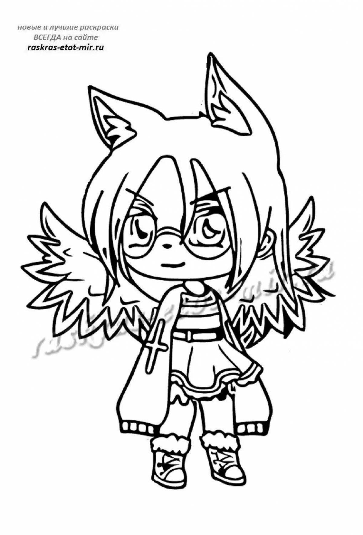 Charming gacha life coloring book