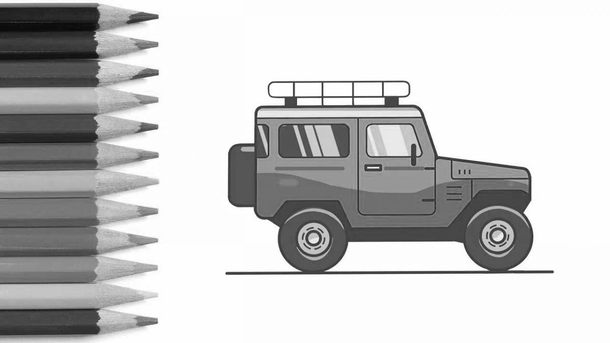 Coloring bright cars