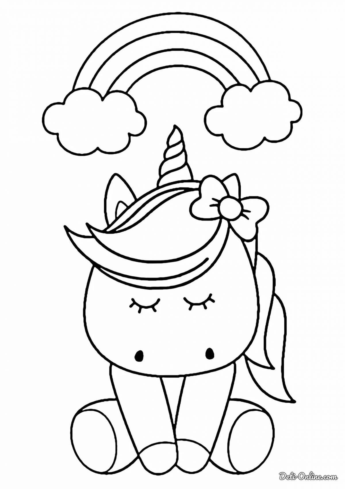 Great coloring book for girls cute unicorns