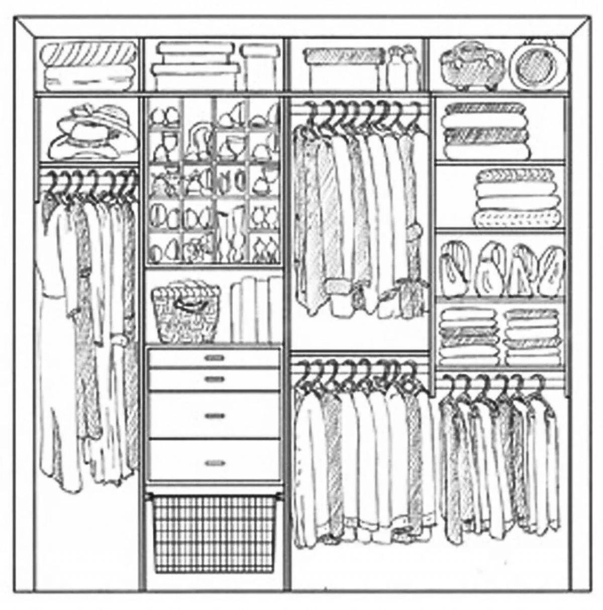 Color-crazy coloring page how to store in a nursery