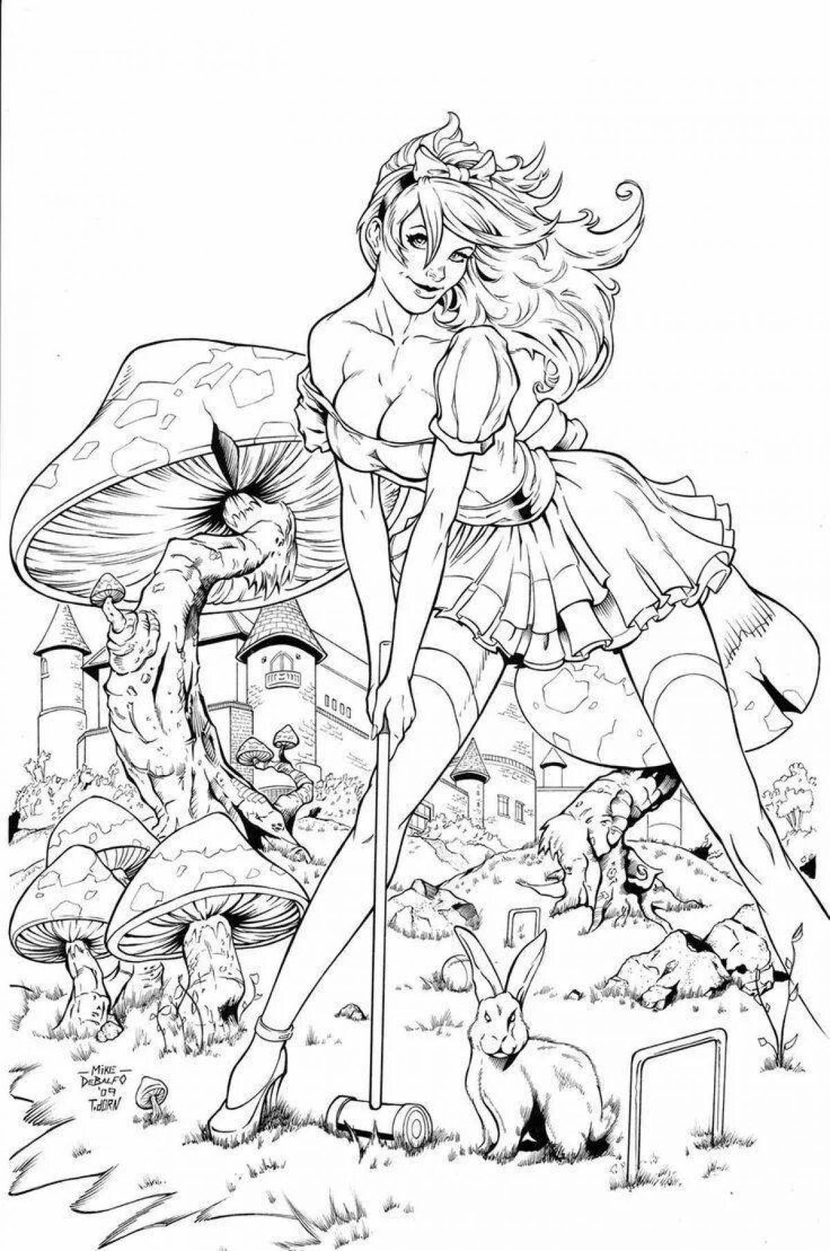 Fancy coloring page 18 plus vulgarity