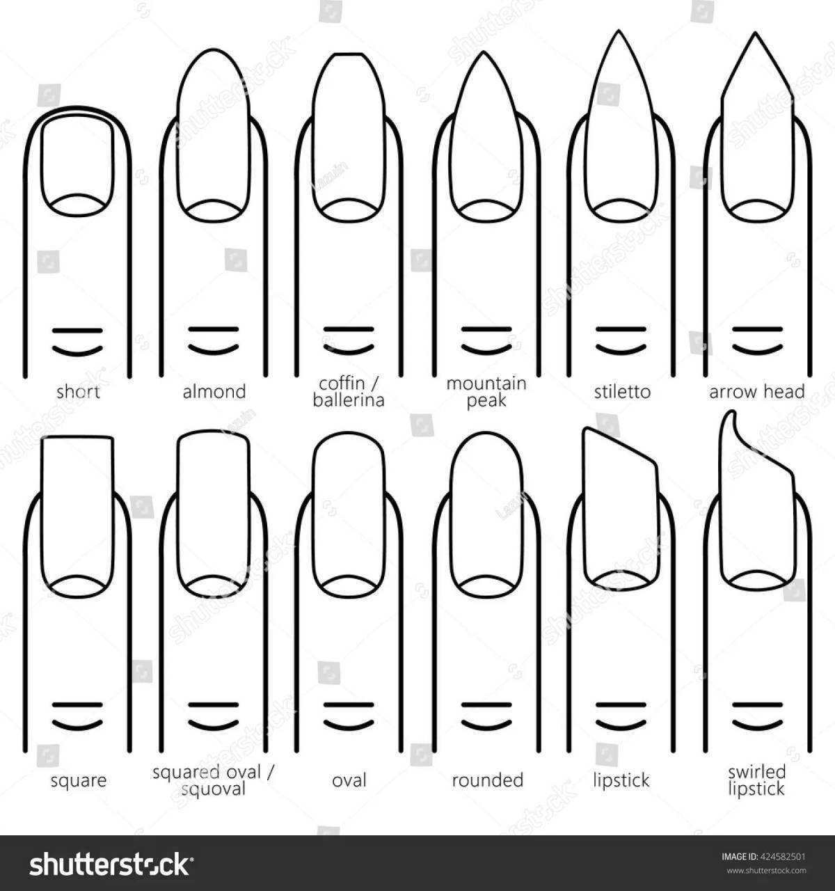 Форма ногтей рисунок