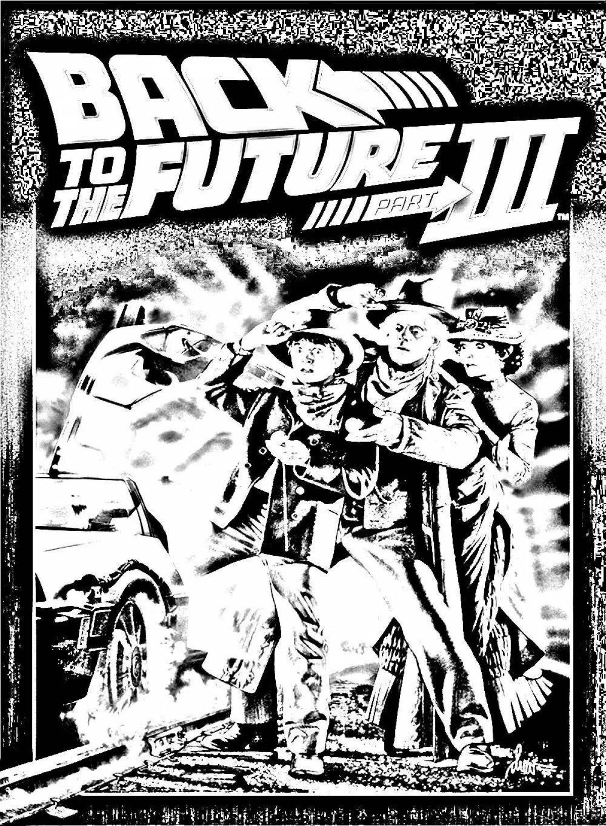 Amazing back to the future 2 coloring book