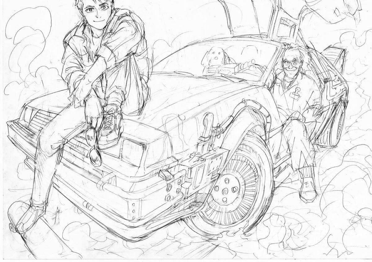 Awesome back to the future 2 coloring book