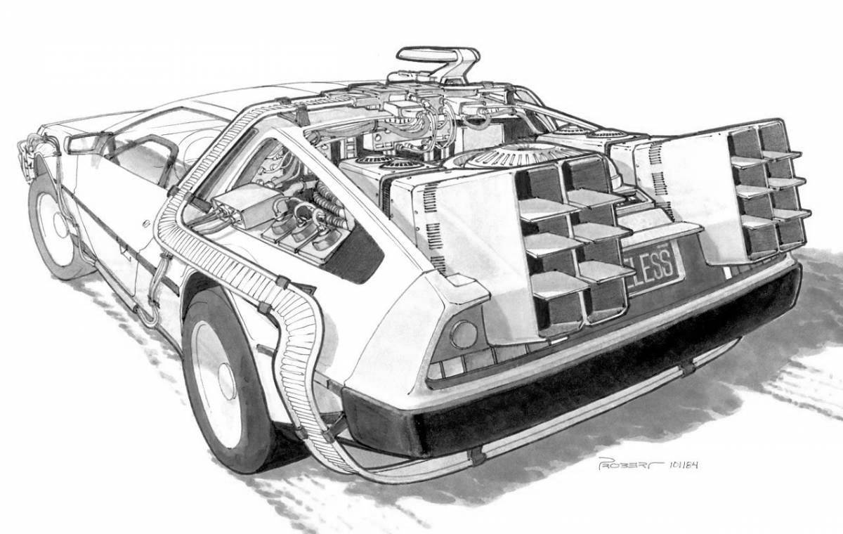 Photo Awesome back to the future 2 coloring book