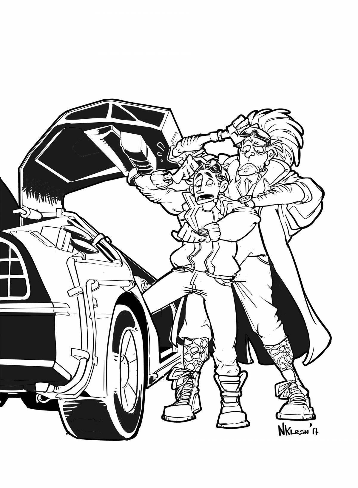 Fantastic back to the future 2 coloring book
