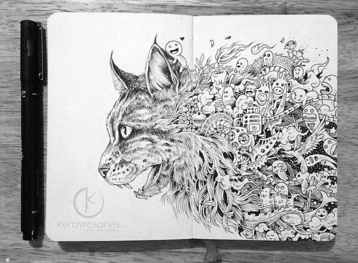 Exquisite coloring book for animal sketch markers