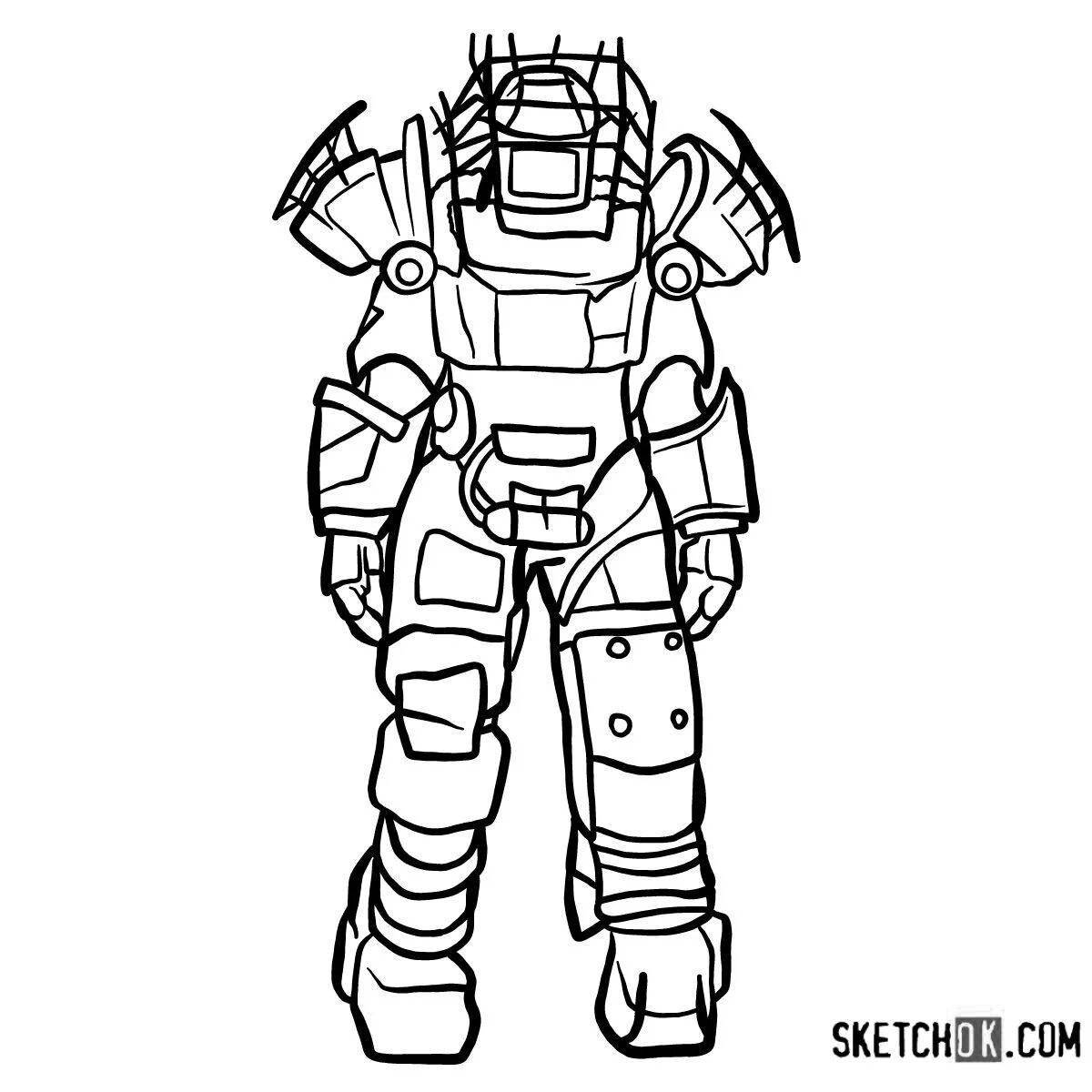 Attractive coloring of fallout 4 power armor