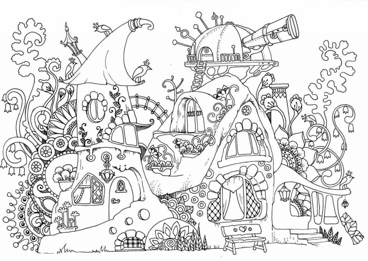Gorgeous city coloring book for kids