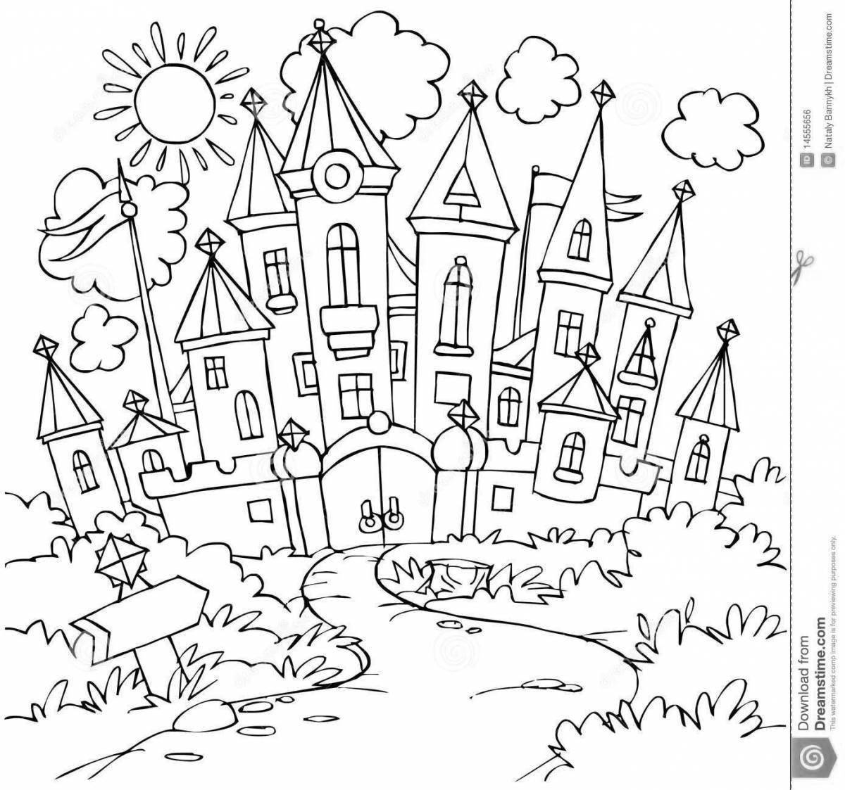Vibrant city coloring book for kids
