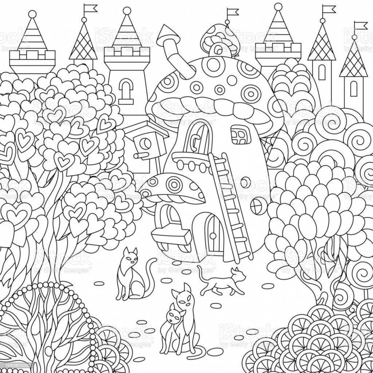 Grand city coloring book for kids