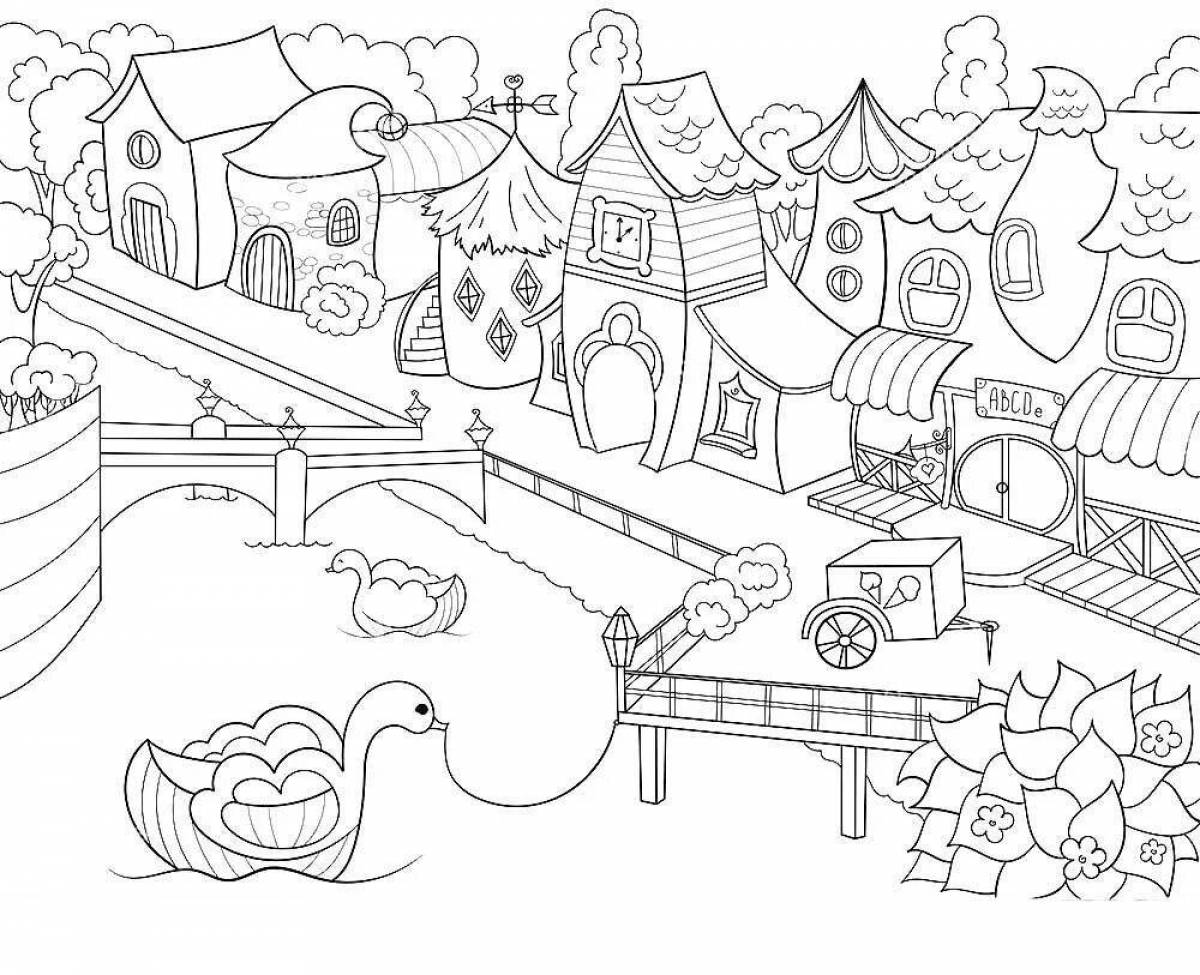 Royal city coloring book for kids