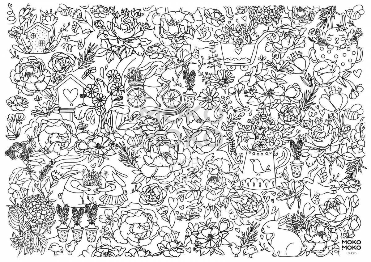 A wonderful coloring book for girls