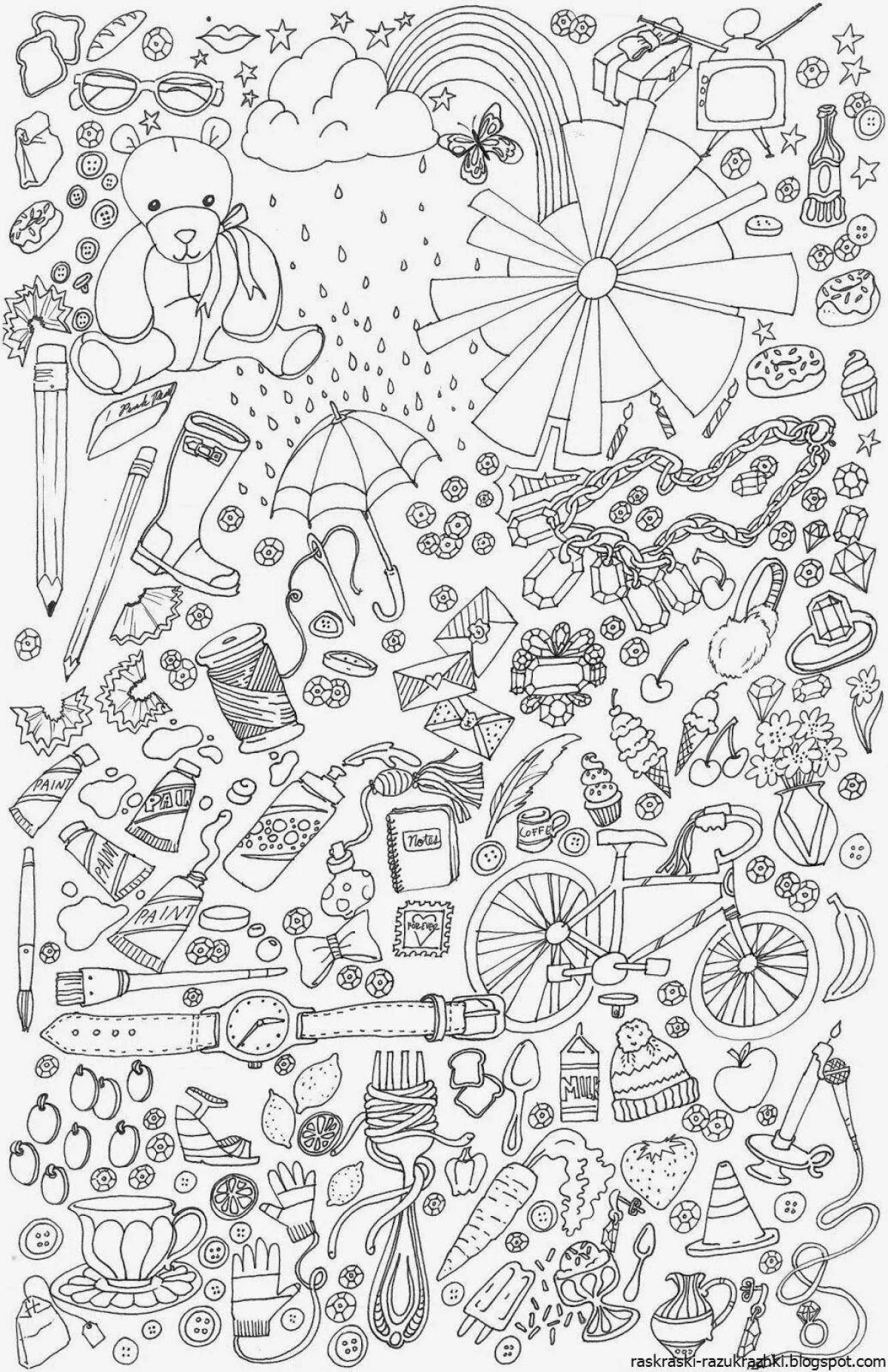 Ornate coloring pages for girls