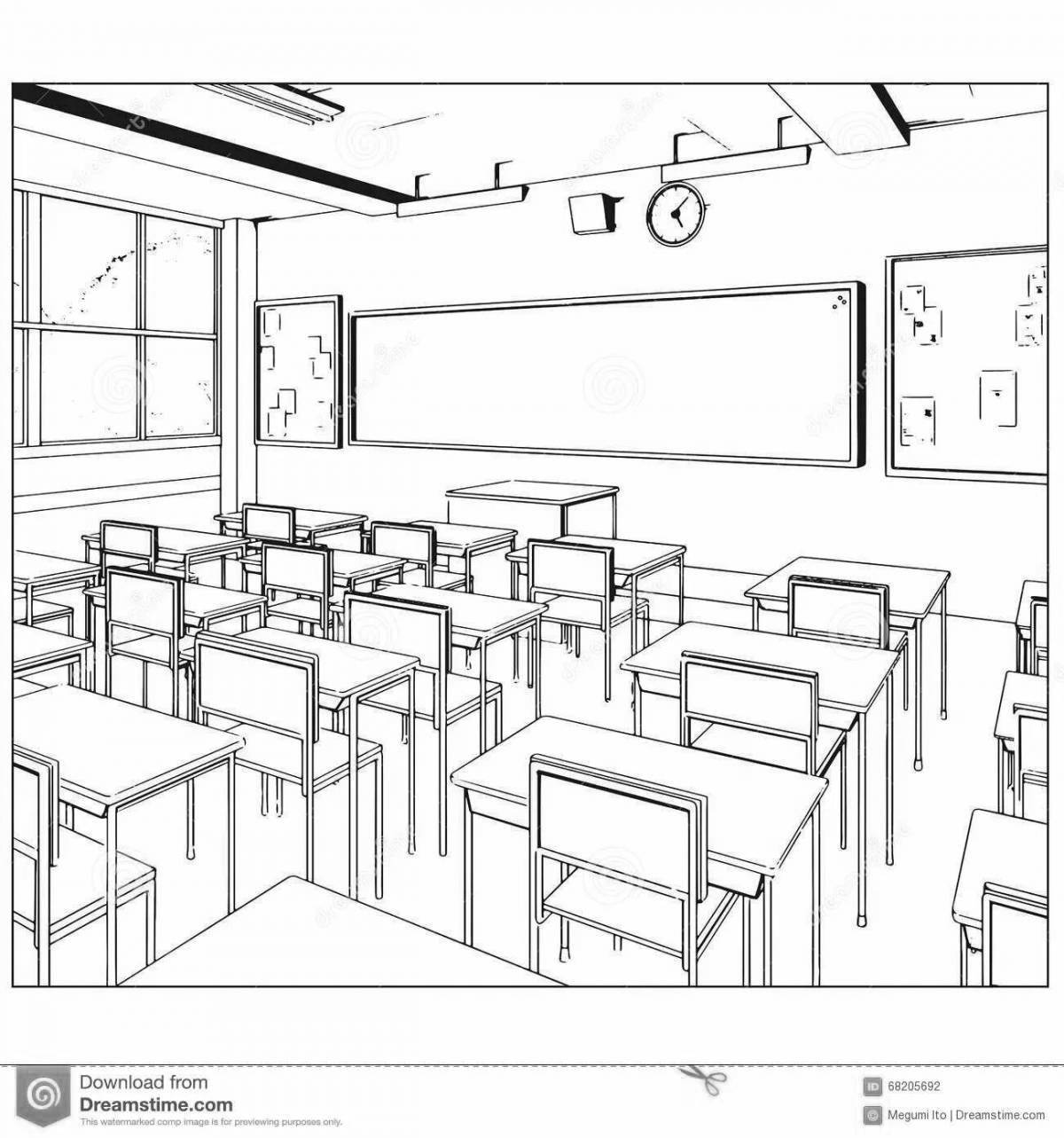 Color bright coloring my dream classroom