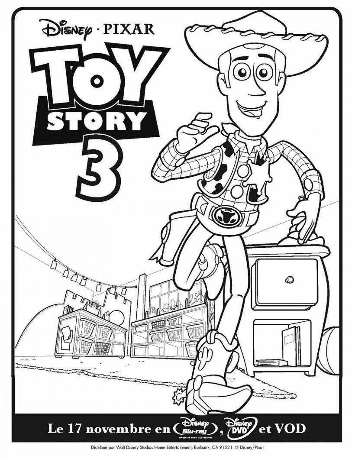 Toy Story's energetic Woody