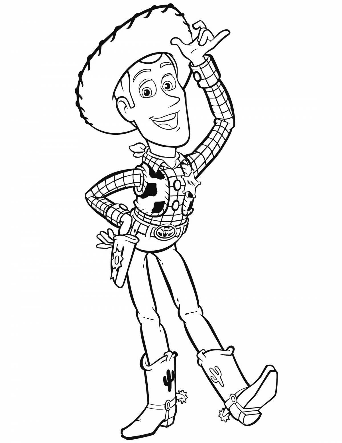 Naughty Woody from Toy Story