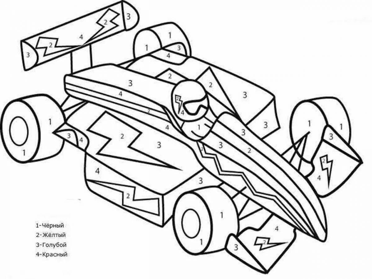 Outstanding coloring book for boys