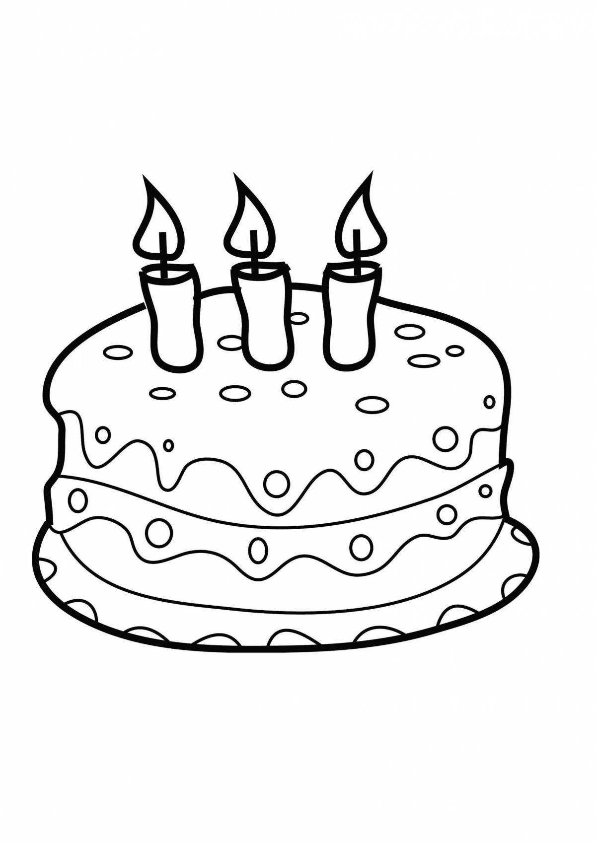 Colorful lung birthday coloring page