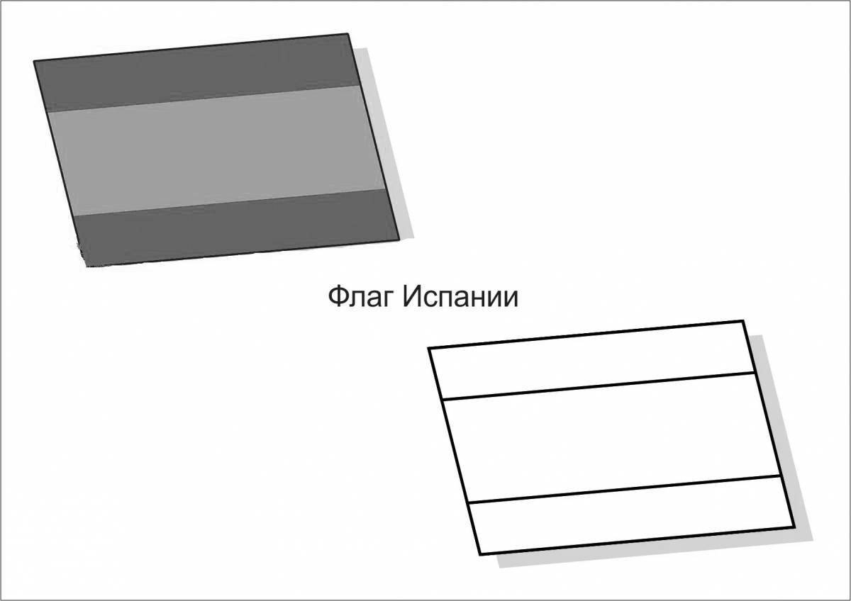 Красочные флаги мира раскраски для детей