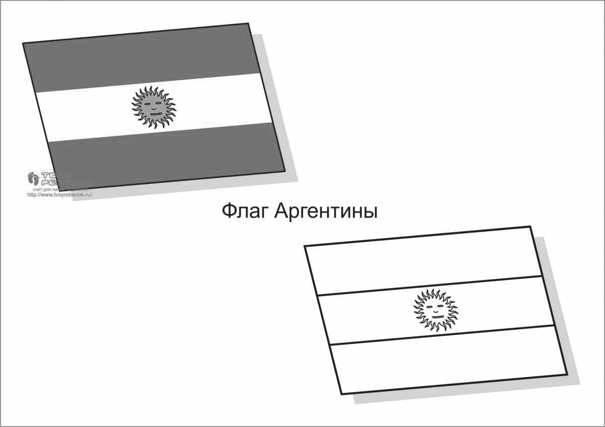 Яркие флаги мира раскраски для детей