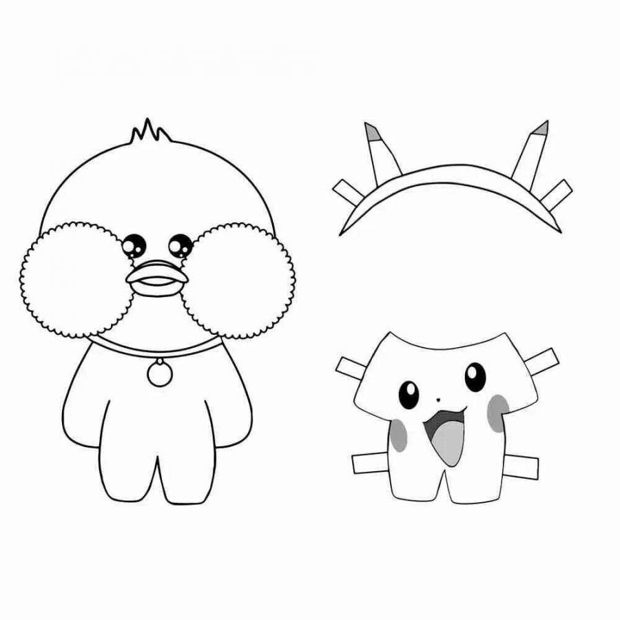Coloring Pages Duck lalafanfan drawing for (29 pcs) - download or print ...