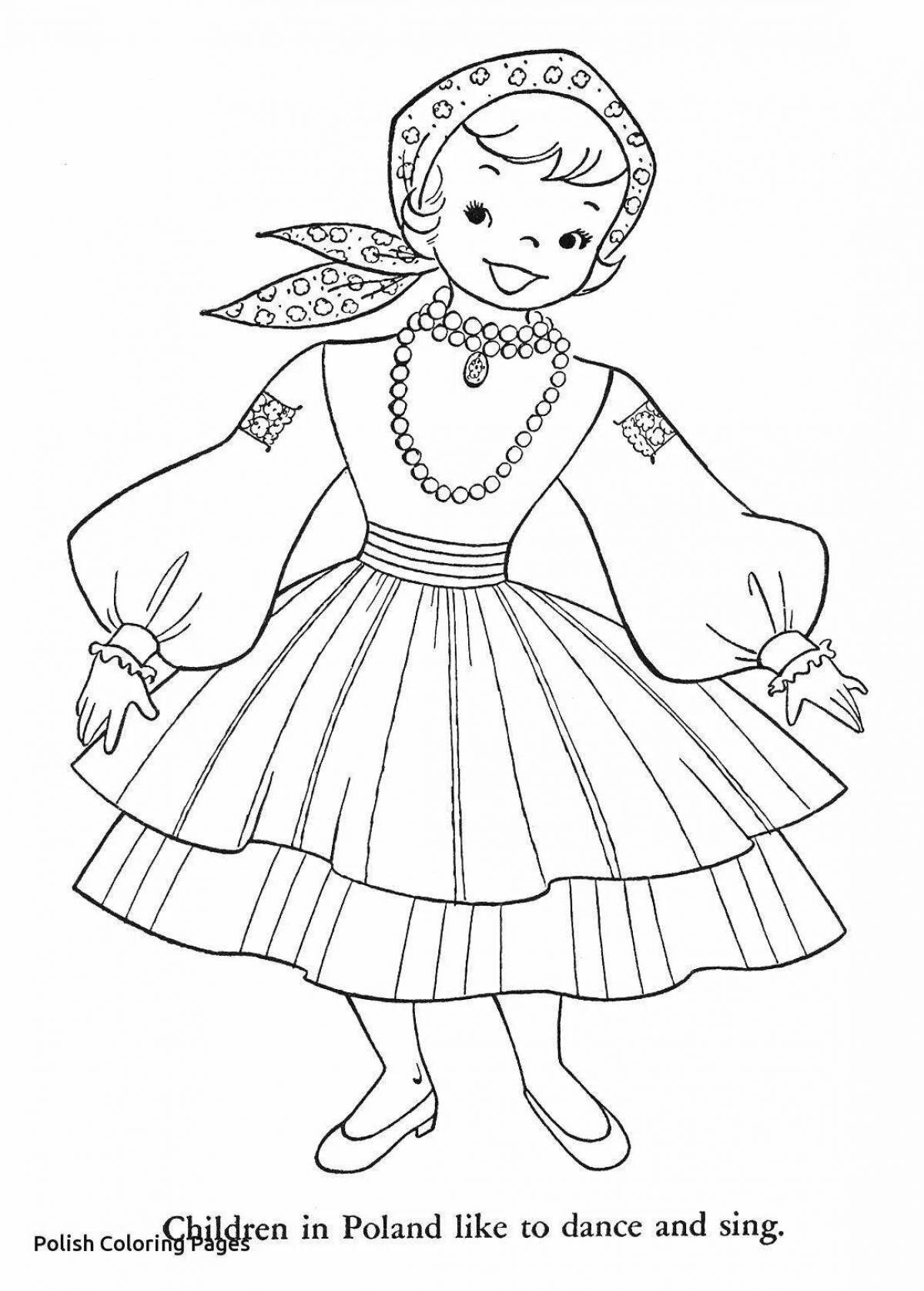 Royal doll in national dress