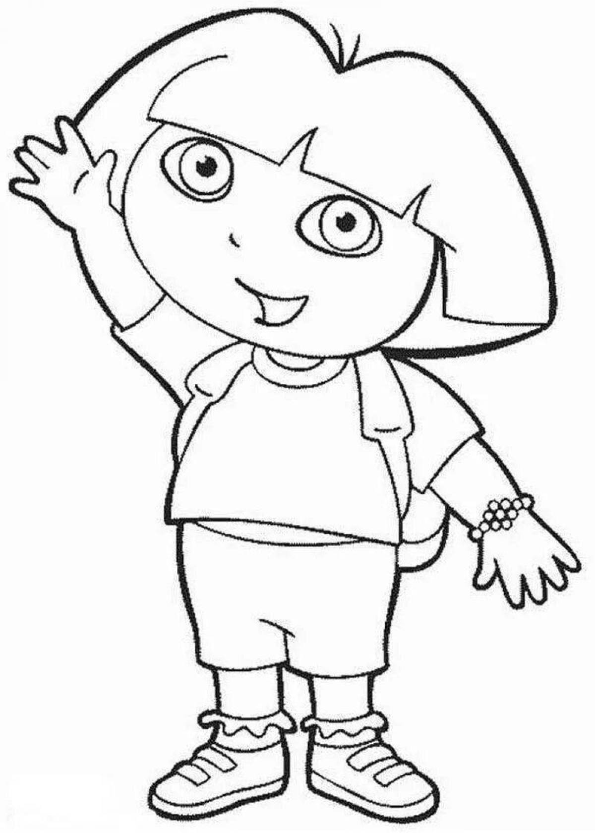 Amazing cartoon characters coloring pages for kids