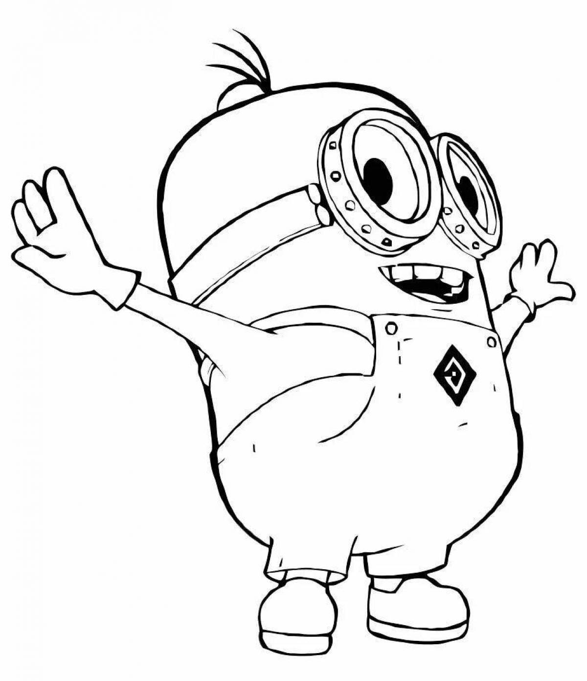 Fun cartoon characters coloring pages for kids