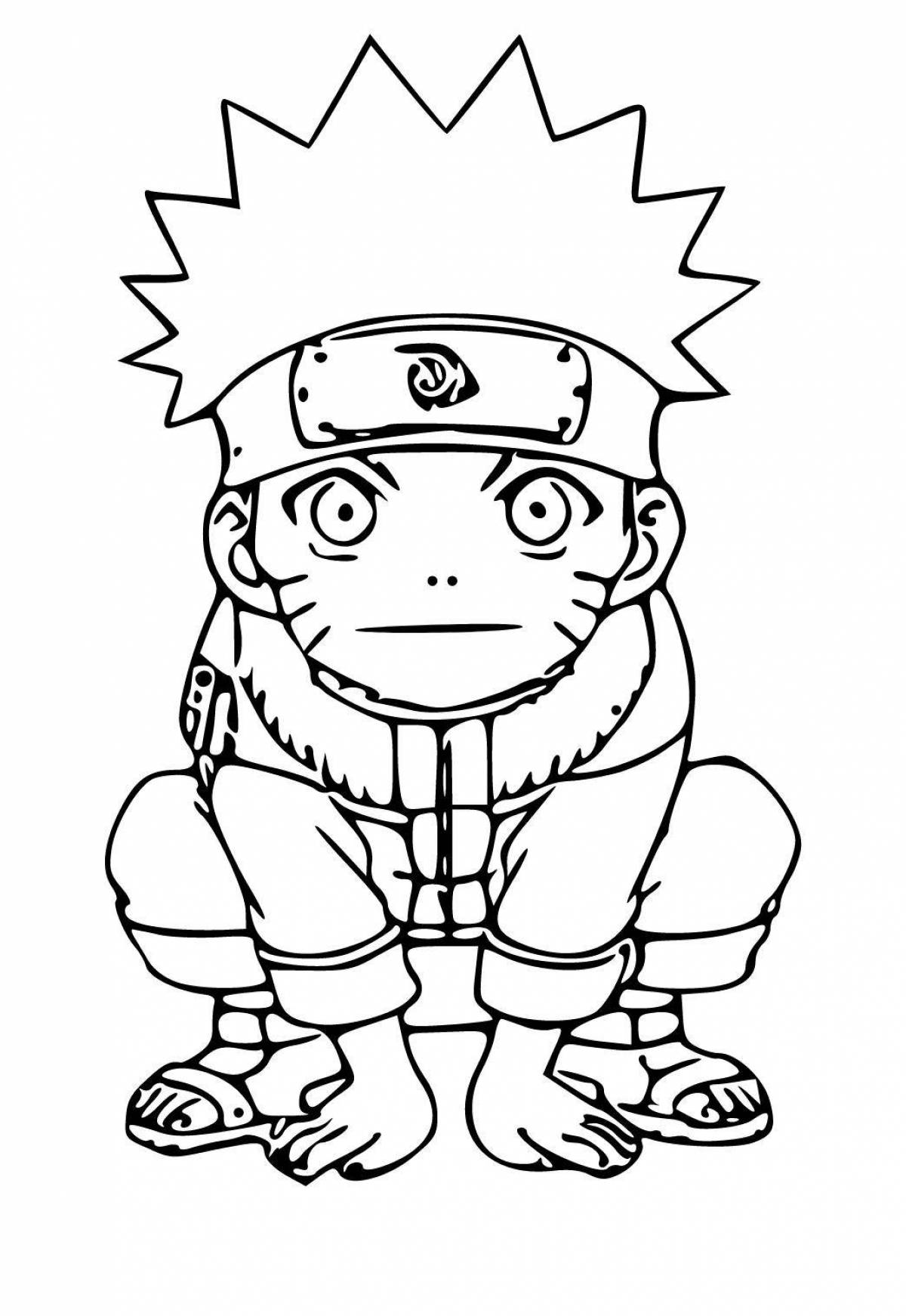 Naruto majestic coloring in hermit mode