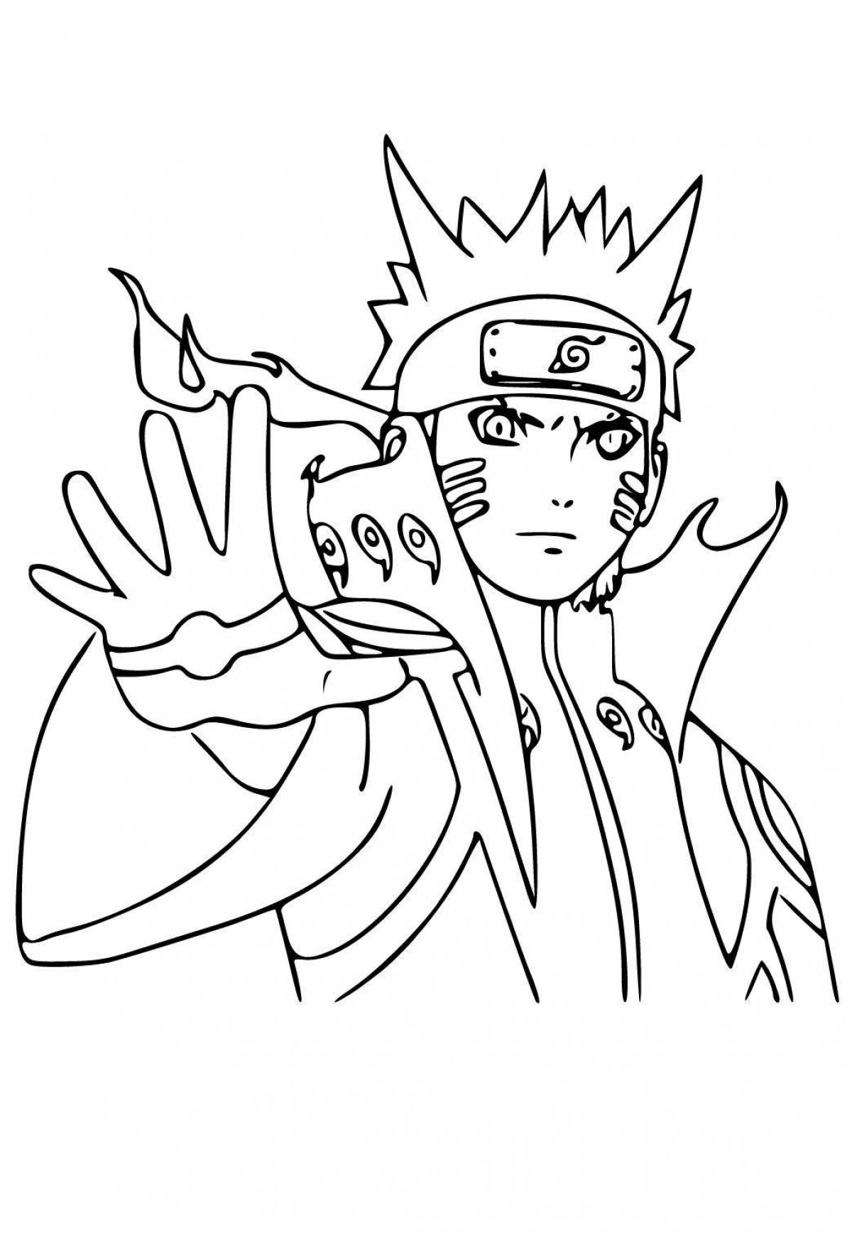Exquisite naruto coloring in hermit mode