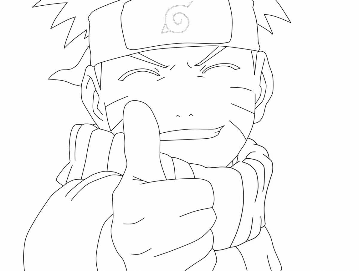 Dazzling naruto hermit coloring